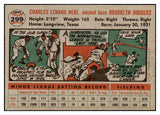 1956 Topps Baseball #299 Charley Neal Dodgers NR-MT 496884