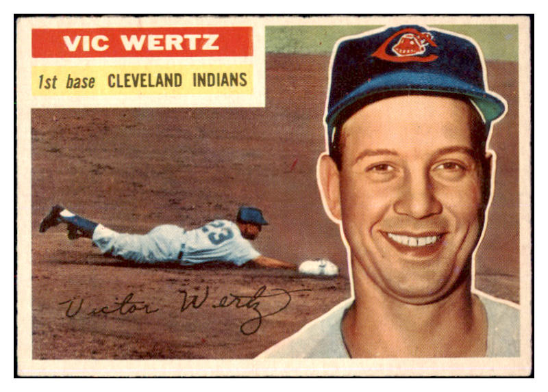 1956 Topps Baseball #300 Vic Wertz Indians NR-MT 496885