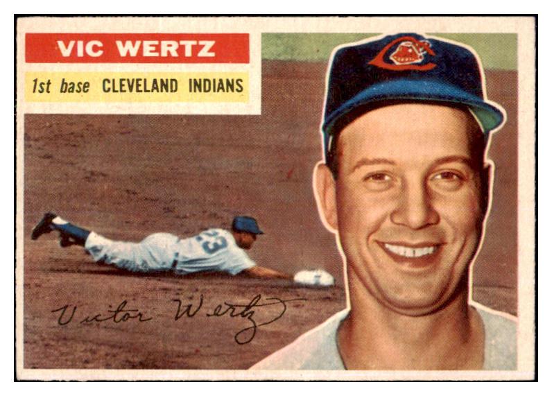 1956 Topps Baseball #300 Vic Wertz Indians NR-MT 496886