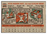 1956 Topps Baseball #300 Vic Wertz Indians EX-MT 496887