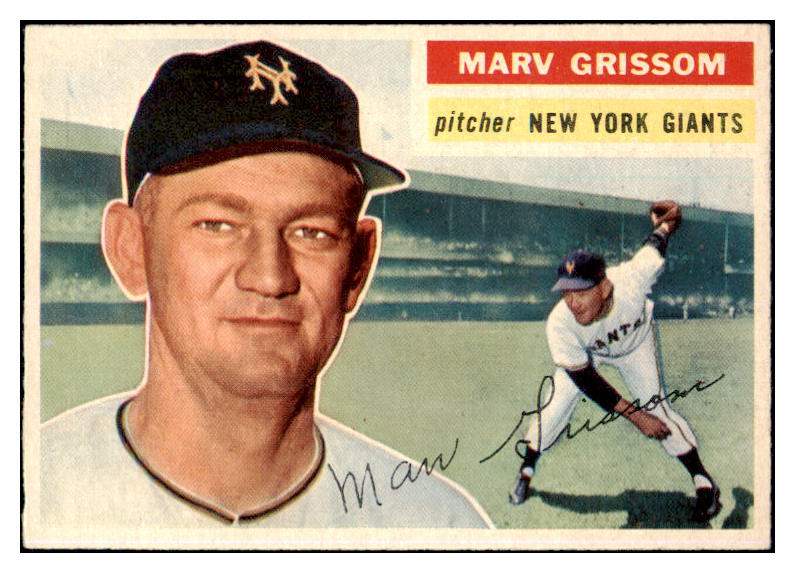 1956 Topps Baseball #301 Marv Grissom Giants NR-MT 496888