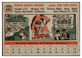 1956 Topps Baseball #301 Marv Grissom Giants NR-MT 496888