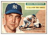 1956 Topps Baseball #302 Eddie Robinson Yankees NR-MT 496889