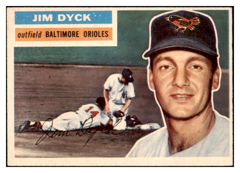 1956 Topps Baseball #303 Jim Dyck Orioles EX-MT 496895