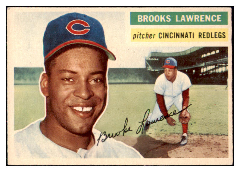 1956 Topps Baseball #305 Brooks Lawrence Reds EX-MT 496897