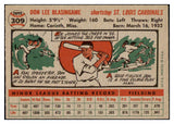 1956 Topps Baseball #309 Don Blasingame Cardinals EX-MT 496903