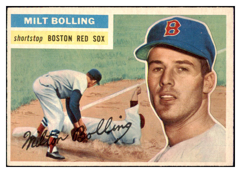 1956 Topps Baseball #315 Milt Bolling Red Sox EX-MT 496913