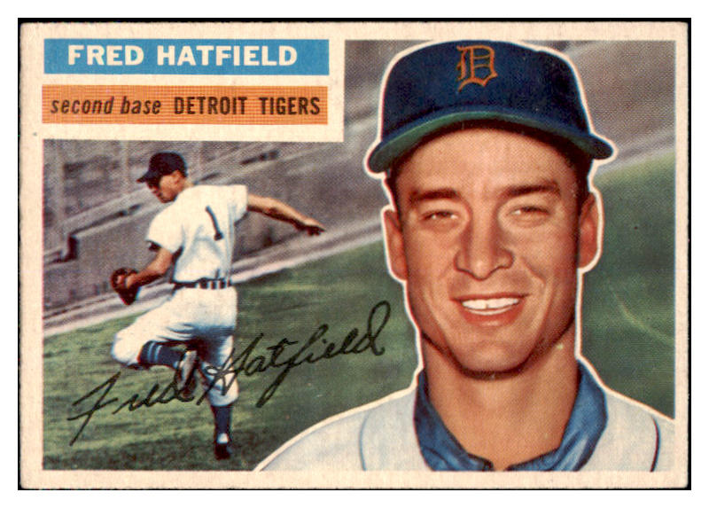 1956 Topps Baseball #318 Fred Hatfield Tigers EX-MT 496920