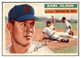 1956 Topps Baseball #322 Karl Olson Senators NR-MT 496924