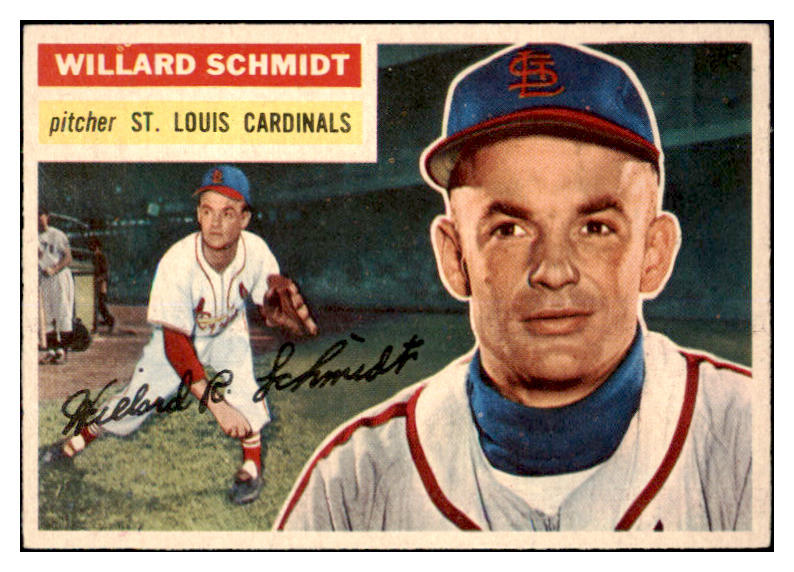 1956 Topps Baseball #323 Willard Schmidt Cardinals NR-MT 496926