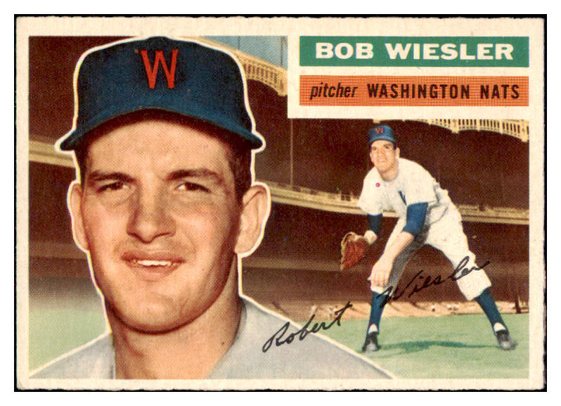 1956 Topps Baseball #327 Bob Wiesler Senators NR-MT 496933