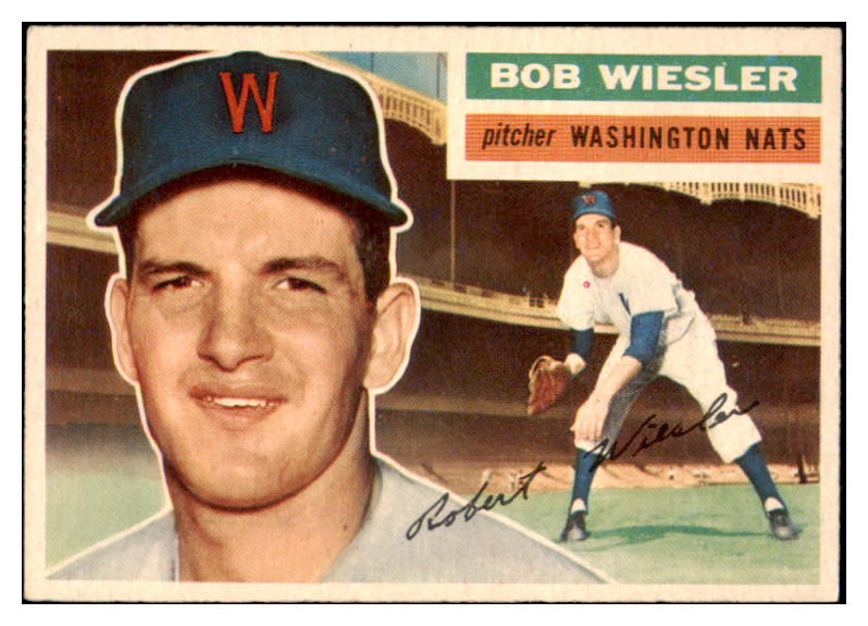 1956 Topps Baseball #327 Bob Wiesler Senators NR-MT 496934