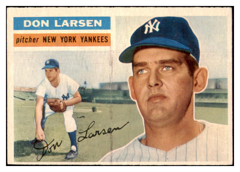1956 Topps Baseball #332 Don Larsen Yankees EX 496942