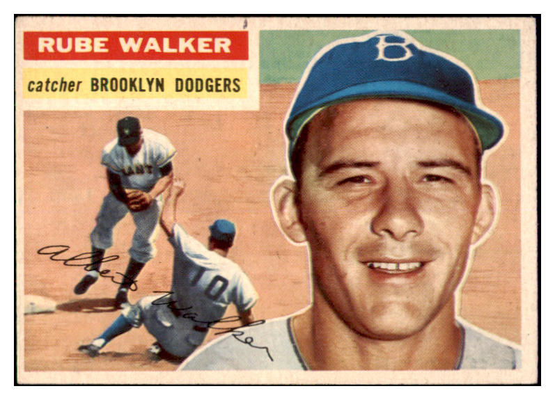 1956 Topps Baseball #333 Rube Walker Dodgers EX-MT 496946