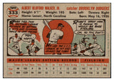 1956 Topps Baseball #333 Rube Walker Dodgers EX-MT 496946