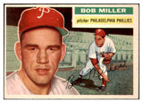 1956 Topps Baseball #334 Bob Miller Phillies NR-MT 496948