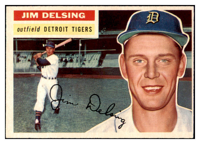 1956 Topps Baseball #338 Jim Delsing Tigers EX-MT 496954