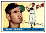 1955 Topps Baseball #001 Dusty Rhodes Giants EX-MT 496957