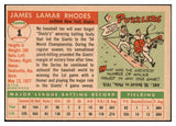 1955 Topps Baseball #001 Dusty Rhodes Giants EX-MT 496958