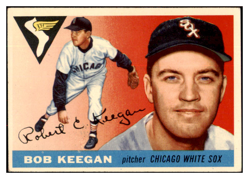 1955 Topps Baseball #010 Bob Keegan White Sox EX-MT 496965