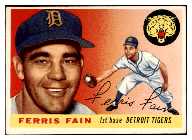 1955 Topps Baseball #011 Ferris Fain Tigers EX-MT 496967