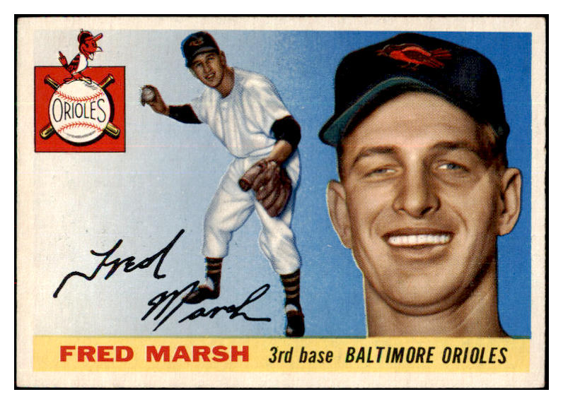 1955 Topps Baseball #013 Fred Marsh Orioles EX-MT 496969