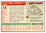 1955 Topps Baseball #014 Jim Finigan A's EX-MT 496972