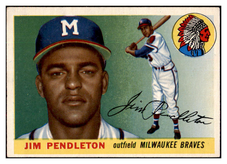 1955 Topps Baseball #015 Jim Pendleton Braves EX-MT 496976