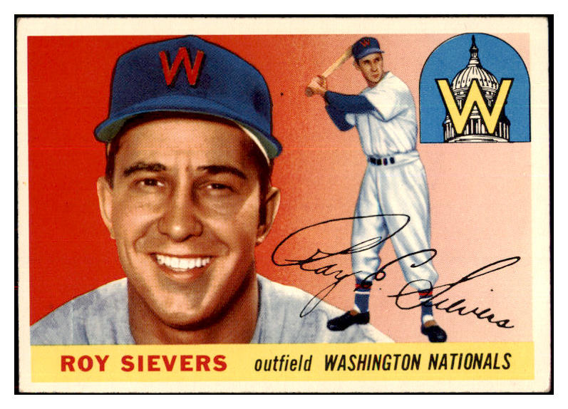 1955 Topps Baseball #016 Roy Sievers Senators EX-MT 496977