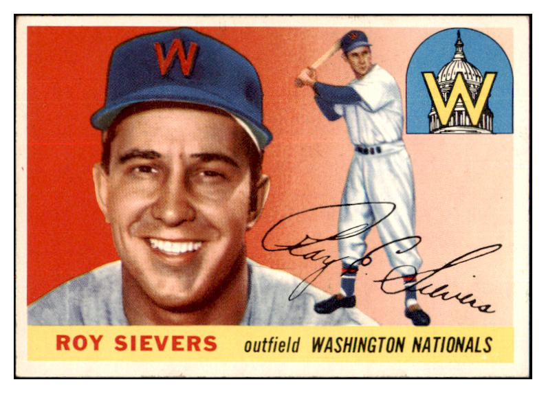 1955 Topps Baseball #016 Roy Sievers Senators EX-MT 496978