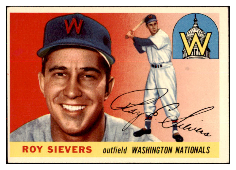1955 Topps Baseball #016 Roy Sievers Senators EX-MT 496979