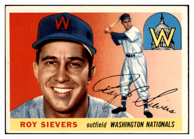 1955 Topps Baseball #016 Roy Sievers Senators EX-MT 496980
