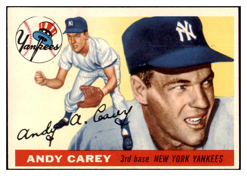 1955 Topps Baseball #020 Andy Carey Yankees NR-MT 496984