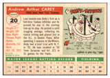 1955 Topps Baseball #020 Andy Carey Yankees NR-MT 496984