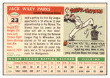 1955 Topps Baseball #023 Jack Parks Braves NR-MT 496987