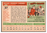 1955 Topps Baseball #027 Billy Gardner Giants NR-MT 496989