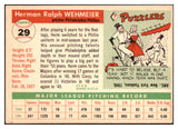 1955 Topps Baseball #029 Herman Wehmeier Phillies EX-MT 496994