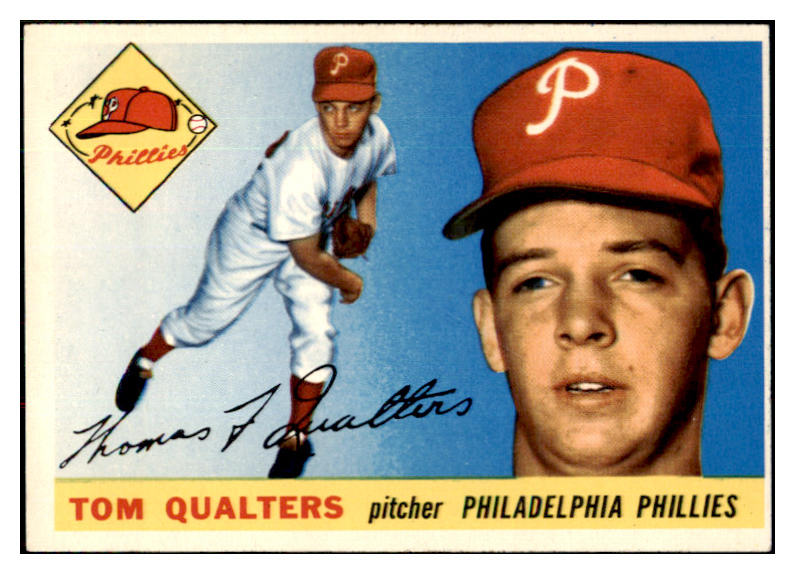 1955 Topps Baseball #033 Tom Qualters Phillies EX-MT 496999