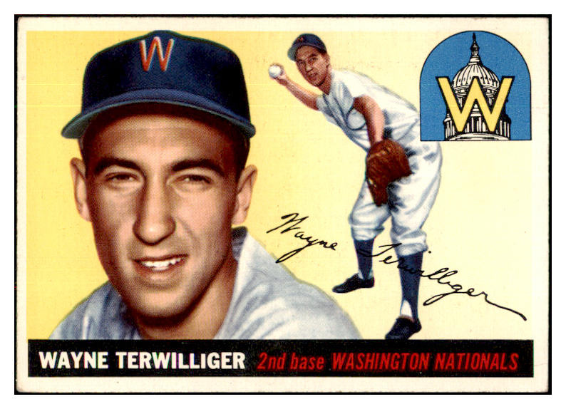 1955 Topps Baseball #034 Wayne Terwilliger Senators EX-MT 497001