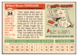 1955 Topps Baseball #034 Wayne Terwilliger Senators EX-MT 497001