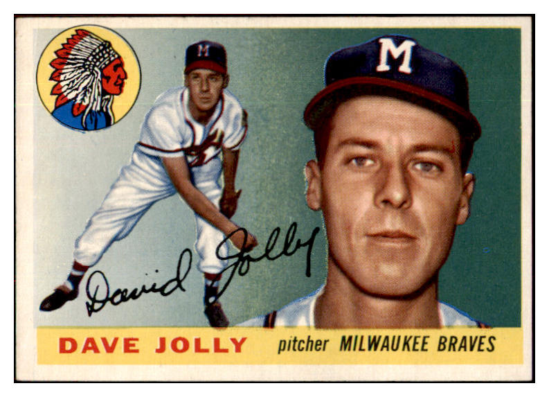 1955 Topps Baseball #035 Dave Jolly Braves NR-MT 497003