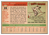 1955 Topps Baseball #035 Dave Jolly Braves NR-MT 497003