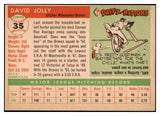 1955 Topps Baseball #035 Dave Jolly Braves EX-MT 497005