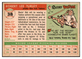 1955 Topps Baseball #038 Bob Turley Yankees EX-MT 497011