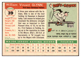 1955 Topps Baseball #039 Bill Glynn Indians NR-MT 497013