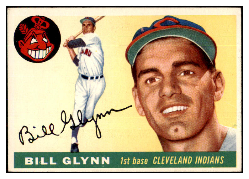 1955 Topps Baseball #039 Bill Glynn Indians EX-MT 497014