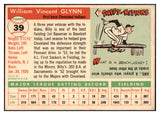 1955 Topps Baseball #039 Bill Glynn Indians EX-MT 497015