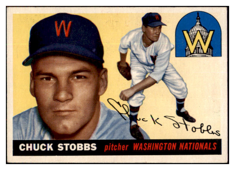1955 Topps Baseball #041 Chuck Stobbs Senators NR-MT 497017