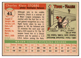 1955 Topps Baseball #041 Chuck Stobbs Senators NR-MT 497017