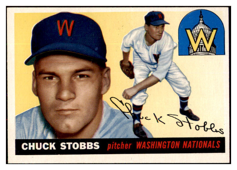 1955 Topps Baseball #041 Chuck Stobbs Senators NR-MT 497018